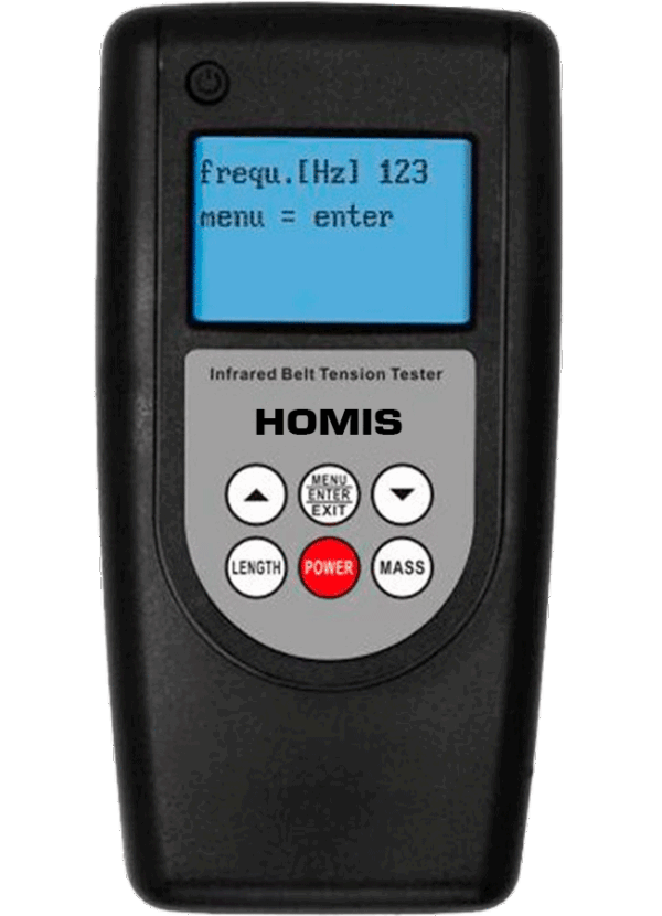 Medidor de Tensão Tensiômetro de Correia Sônico Frequência 800Hz Belt-800 - HOMIS