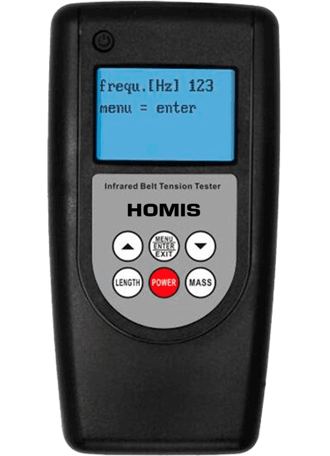 Medidor de Tensão Tensiômetro de Correia Sônico Frequência 800Hz Belt-800 - HOMIS