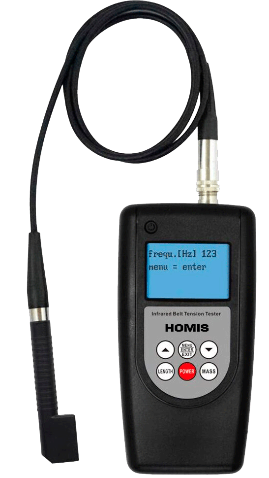Medidor de Tensão Tensiômetro de Correia Sônico Frequência 800Hz Belt-800 - HOMIS