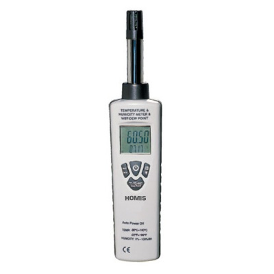 TERMO HIGRÔMETRO - 30 A 100 °C - 100%  BULBO ÚMIDO PONTO DE ORVALHO - HTH-426A - HOMIS