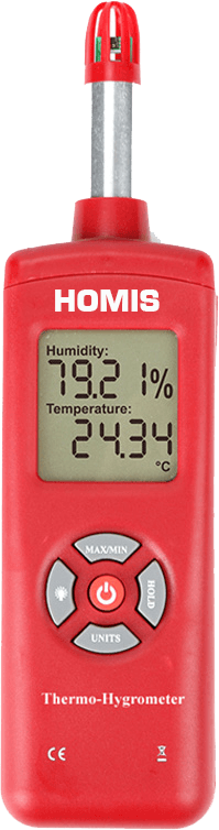 Termo-Higrômetro Digital 0~100% UR  -40 ºC ~ 105 ºC - HOMIS 104D - H307-005