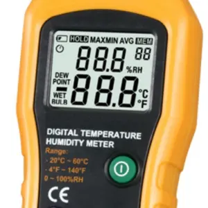 TERMO HIGRÔMETRO DIGITAL PORTÁTIL - 204 - HOMIS