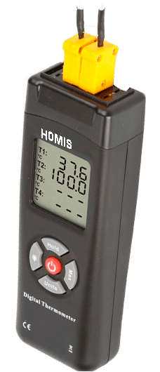 Termômetro Digital 2 Canais Tipo K - HOMIS 108D - H307-009