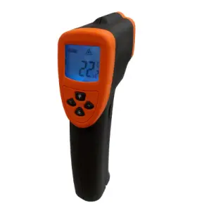 TERMÔMETRO INFRAVERMELHO - MEDE ATÉ 530°C MIRA A LASER - RESOLUÇÃO 12:1 - HTE-437 - HOMIS