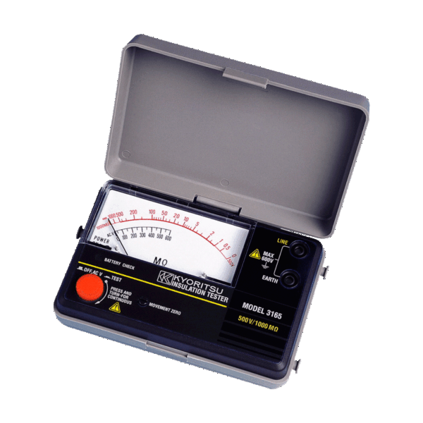 Testador de Isolação Analógico Megôhmetro 500V AC 600V - KYORITSU 3165 - HOMIS