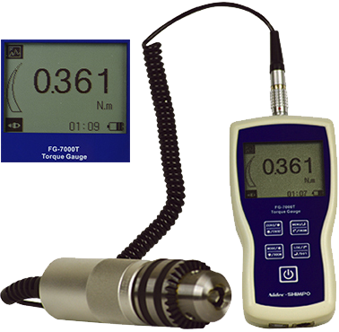 TORQUÍMETRO DIGITAL PORTÁTIL COM SENSOR EXTERNO - SÉRIE FG-7000T - SHIMPO