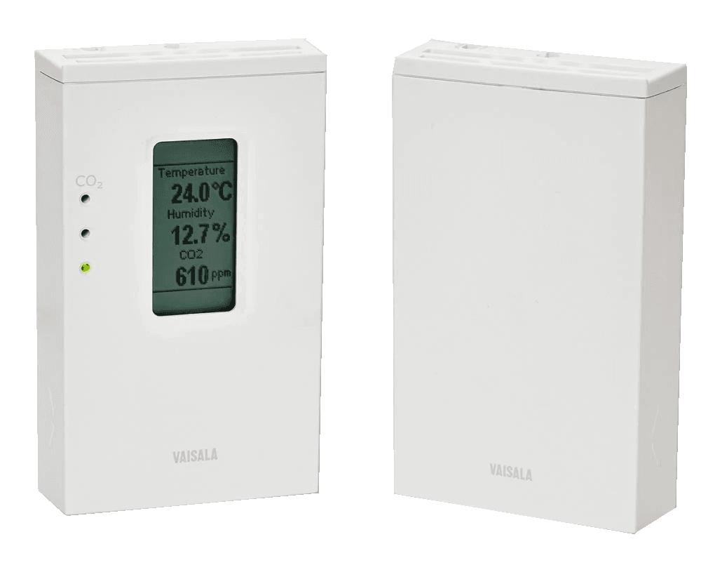 Transmissor CO2+RH+T para montagem em parede GMW94RD para projetos exigentes de HVAC - HOMIS - Vaisala