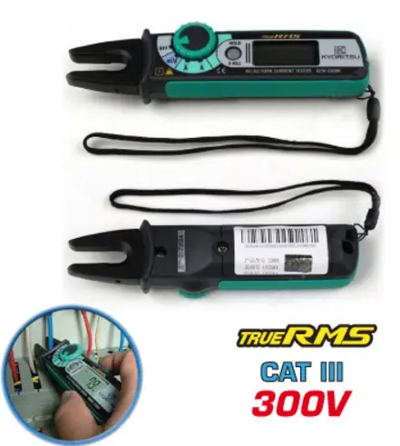 Volt-Amperímetro de Garra Aberta CAT III 300V - 2300R - KYORITSU