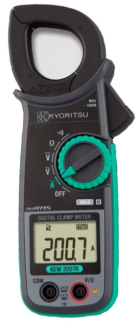 Volt-Amperímetro Tipo Alicate CAT IV 300V - 2007R - KYORITSU - H104-906 HOMIS